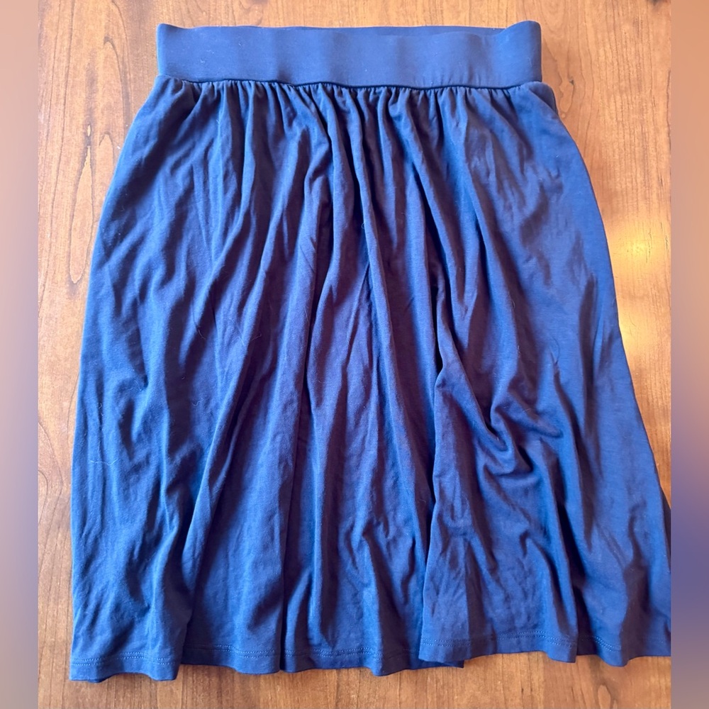 Boden Navy Blue Soft Jersey Skirt – Size 4R (EU 8R) 🌙✨ EUC worn once